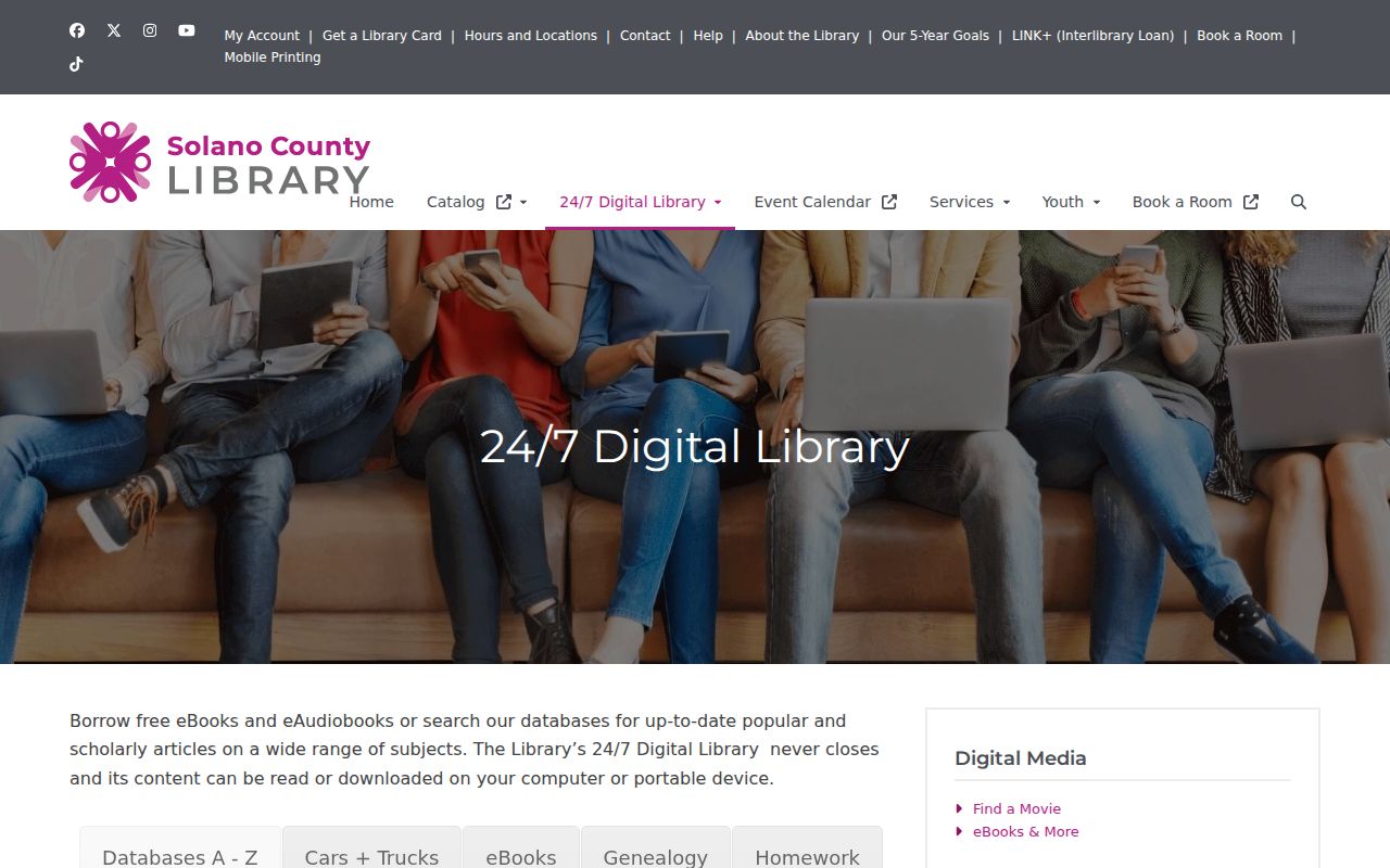 Vacaville residents directory reference showing the Solano digital library newspaper collection